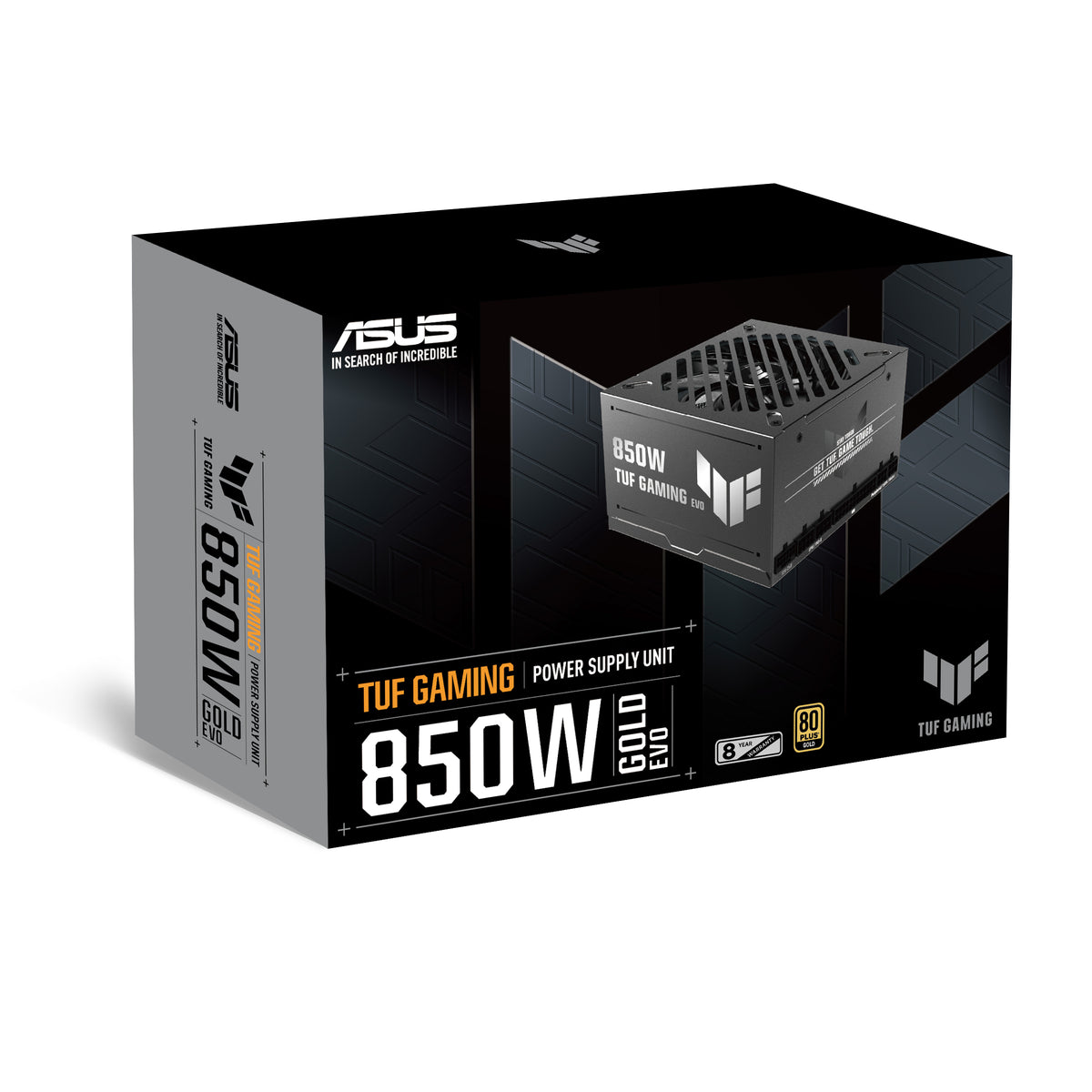 ASUS TUF Gaming 850G EVO Alimentation 850W ATX 80 PLUS Gold, Noir