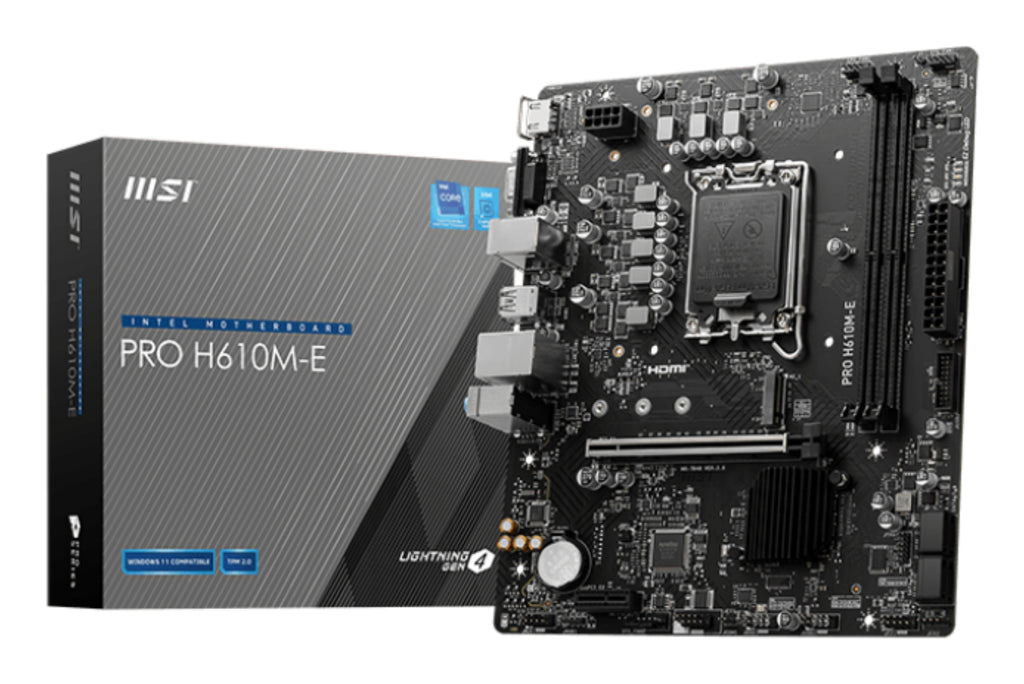 MSI PRO H610M-E Carte Mère Intel H610 LGA 1700 Micro ATX