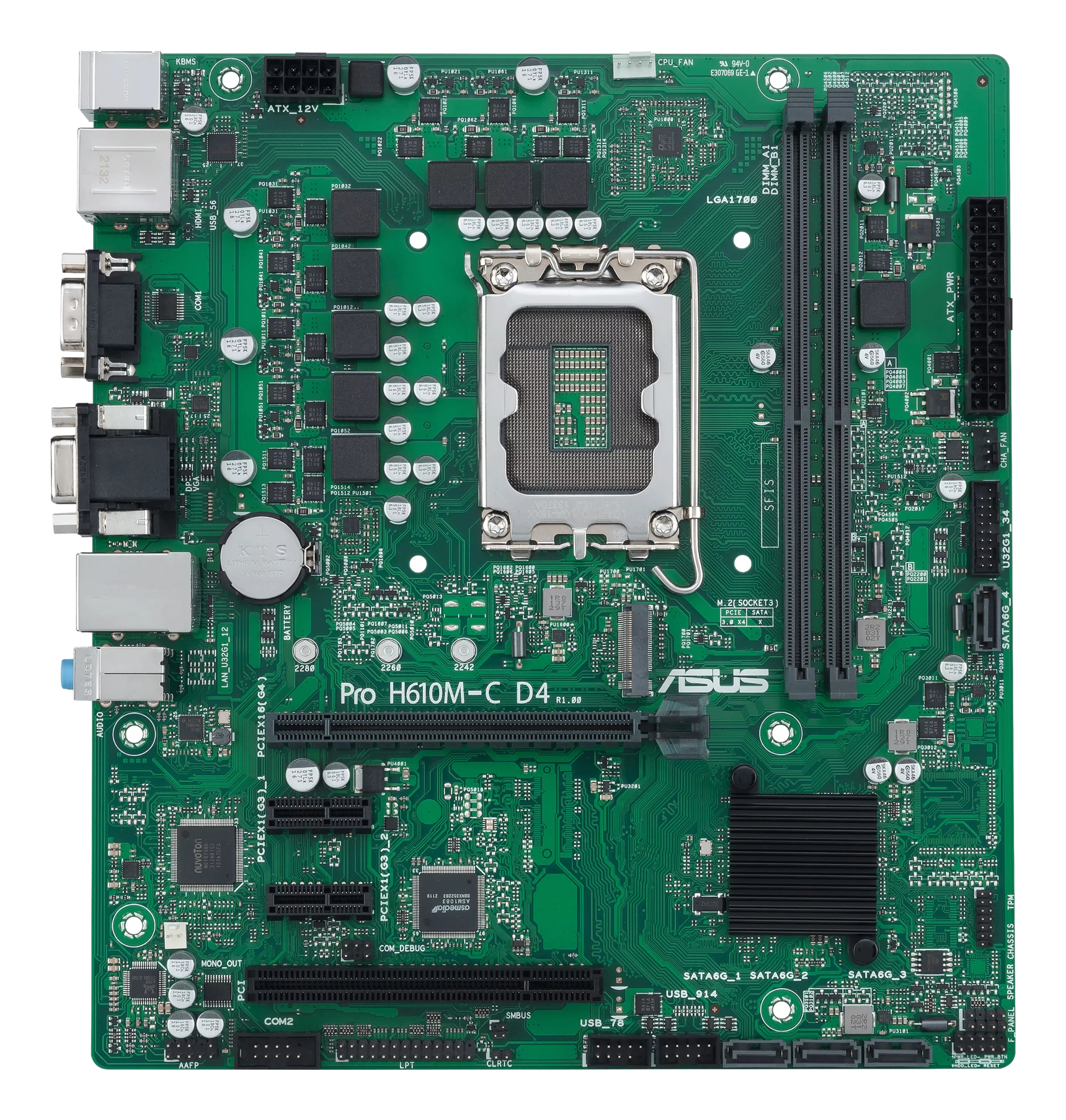 ASUS PRO H610M-C D4-CSM Intel H610 LGA 1700 micro ATX