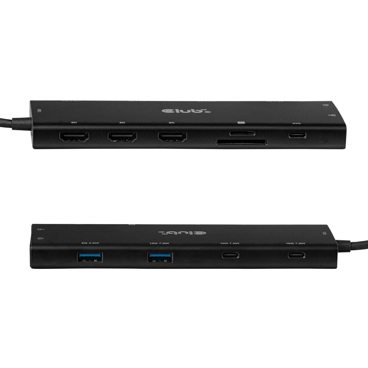 CLUB3D Hub USB-C® 12-en-1 vers triple HDMI™, DP 2.1, PD 3.0, 100 W, 1 m