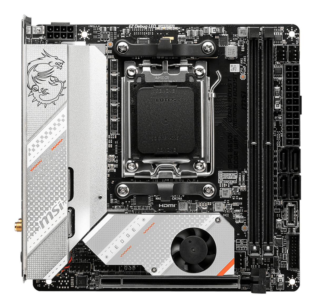 MSI MPG B650I EDGE WIFI carte mère AMD B650 Emplacement AM5 mini ITX