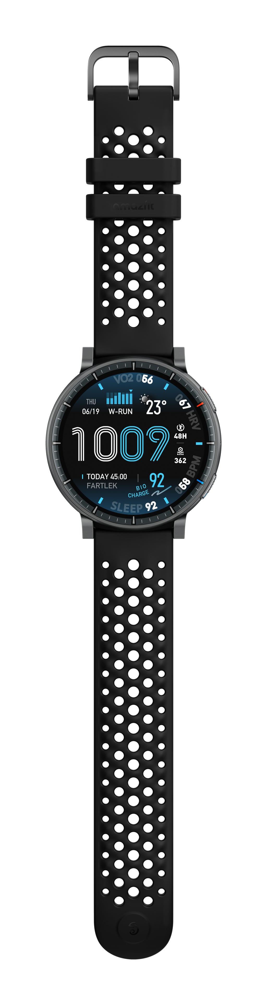 Amazfit Active Max 3,81 cm (1.5") AMOLED Numérique 480 x 480 pixels Écran tactile Noir