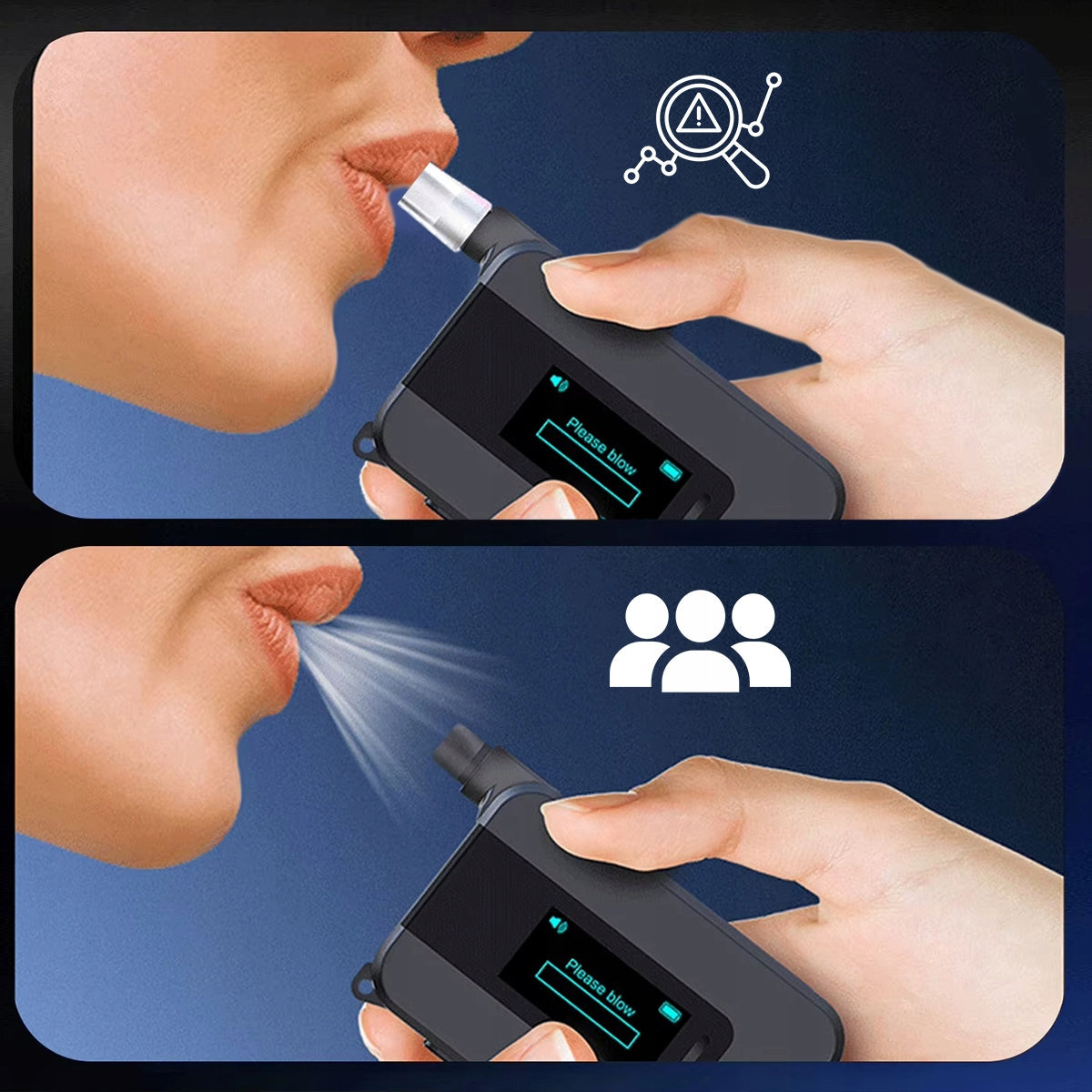 Alcootest électrochimique de police AI sans embout, modèle professionnel, 6 embouts  Zenwire D1000