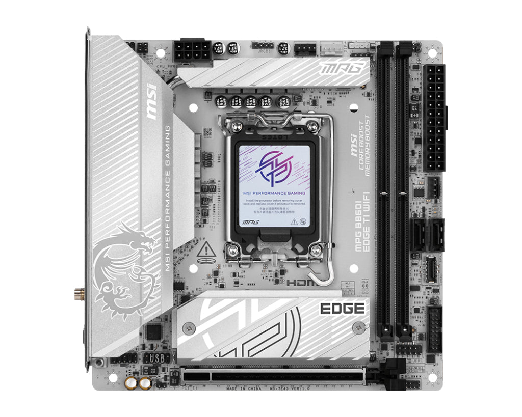 MSI MPG B860I EDGE TI WIFI carte mère Intel B860 LGA 1851 (Socket V1) mini ITX