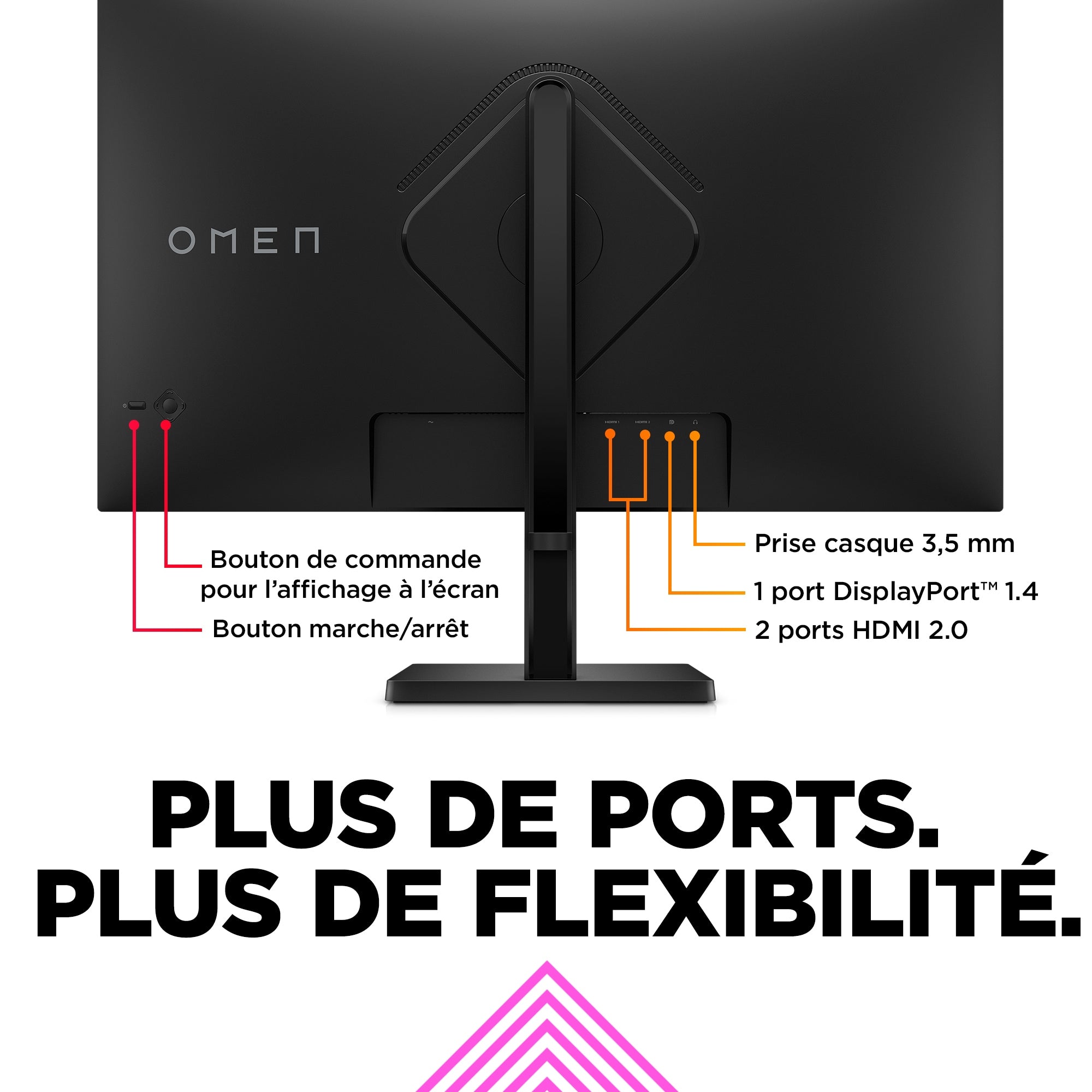 OMEN by HP Écran gamer QHD 165 Hz OMEN 31,5 pouces - OMEN 32q