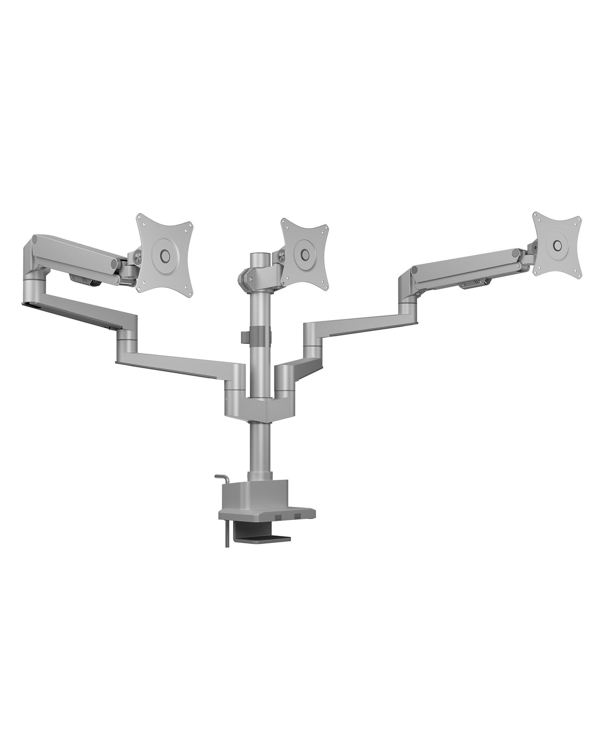 Support Bureau IB-MS525-T pour Écran jusqu'à 30 pouces, Gris et Argent