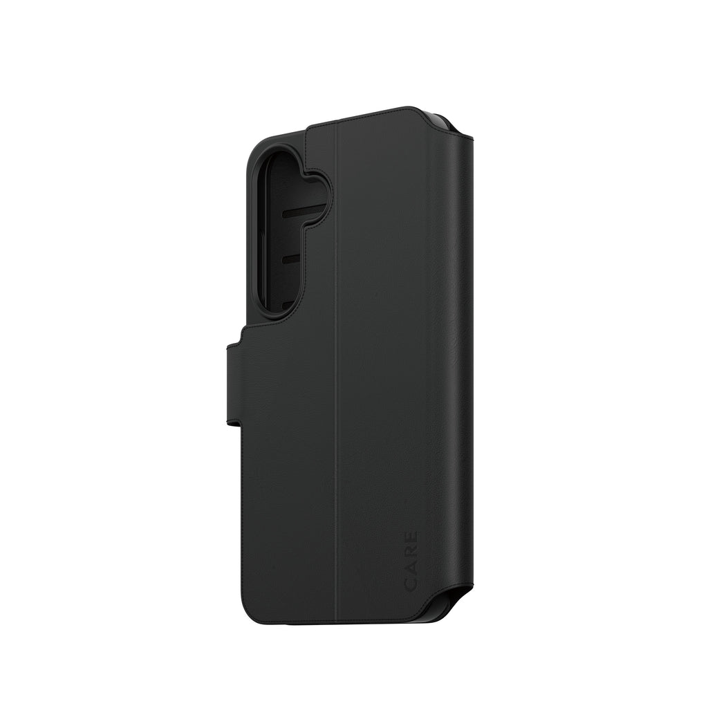 PanzerGlass PanzerGlass CARE™ by ® Wallet Case w. Kickstand Samsung Galaxy S25 coque de protection pour téléphones portables Housse Noir
