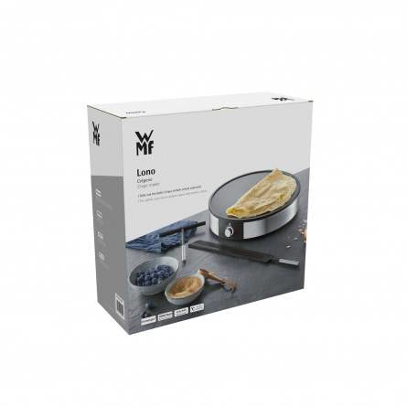 WMF Lono Creperie appareil à crêpes 1 crèpe(s) 1600 W Noir, Argent