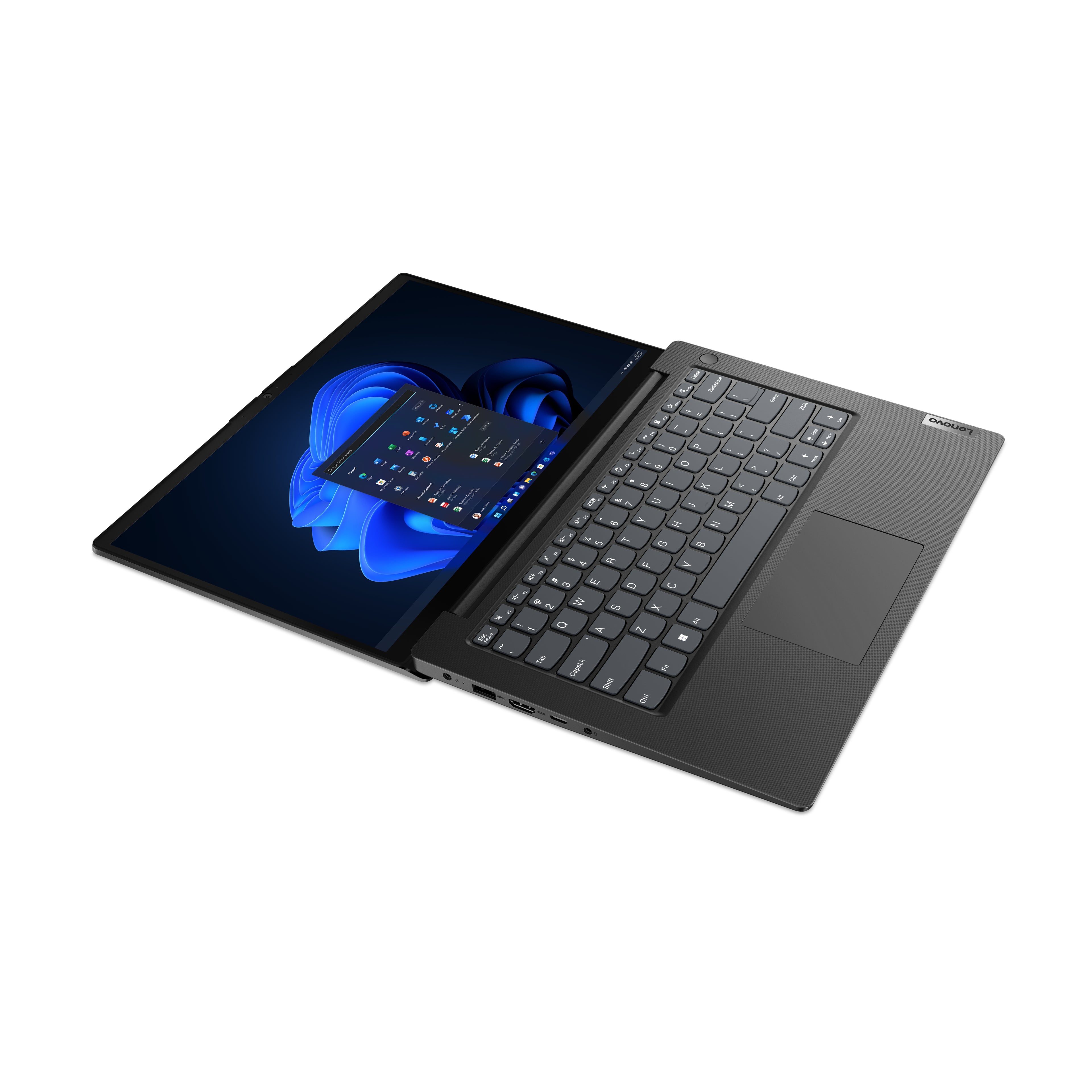 Lenovo V14 G4 ABP AMD Ryzen™ 7 7730U Ordinateur portable 35,6 cm (14") Full HD 16 Go DDR4-SDRAM 512 Go SSD Wi-Fi 6 (802.11ax) Windows 11 Home Nordique Noir