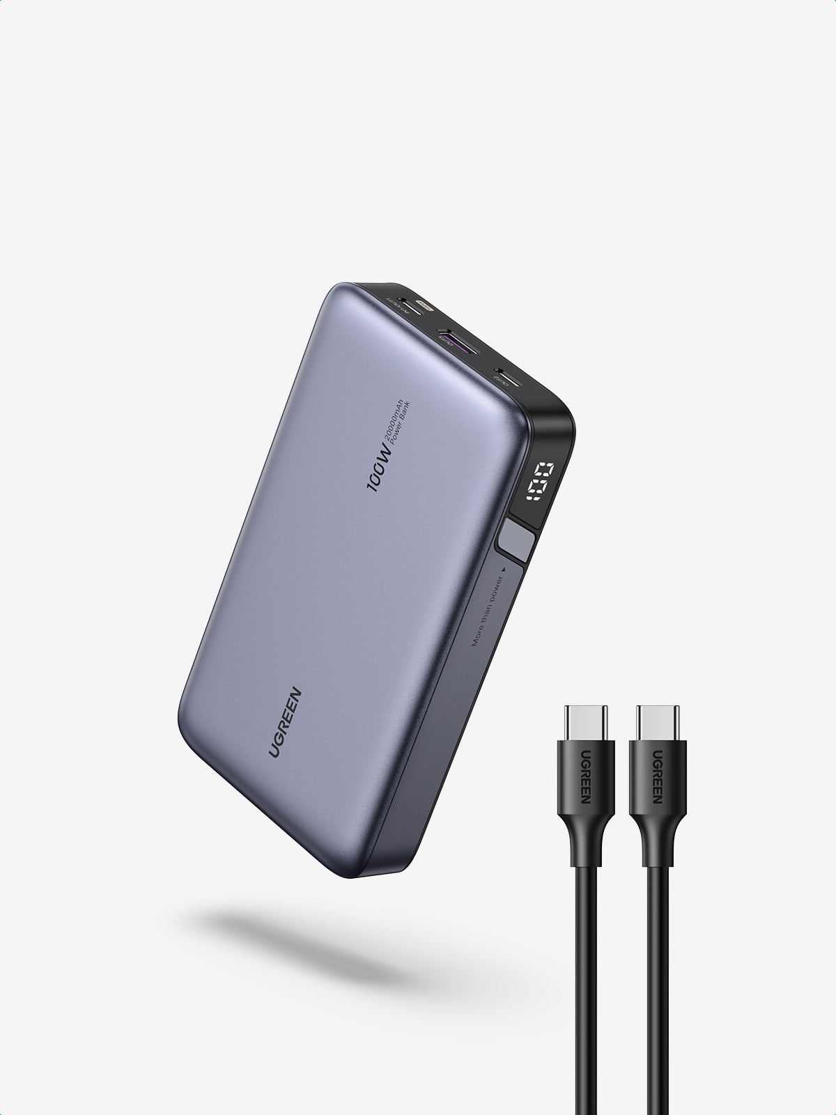 Ugreen 25188 banque d'alimentation électrique 20000 mAh Gris