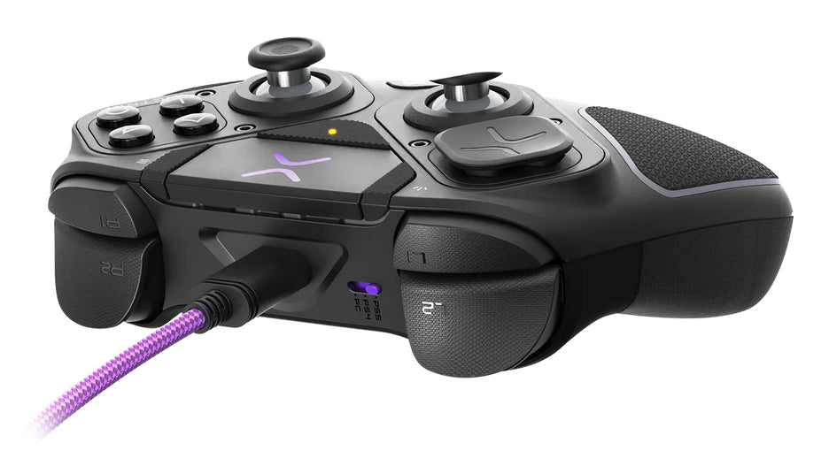 Turtle Beach Victrix Pro BFG Reloaded Noir PlayStation Manette de gaming modulaire sans fil w/Bluetooth, module Fightpad et effet Hall pour PlayStation 5, PlayStation 4 et PC