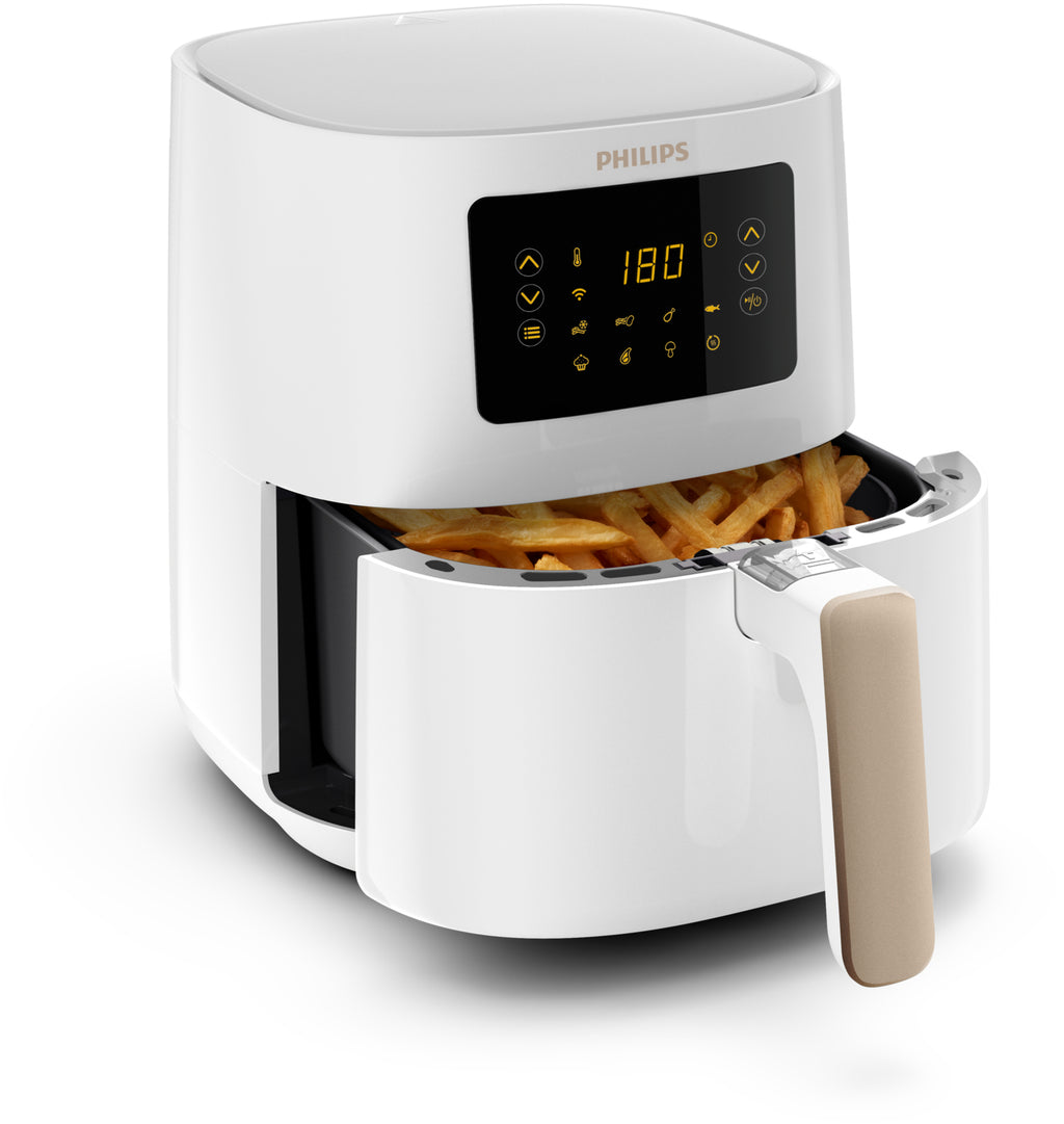 Philips 5000 series HD9255/30 friteuse Unique 4,1 L Autonome 1400 W Friteuse d’air chaud Or, Blanc