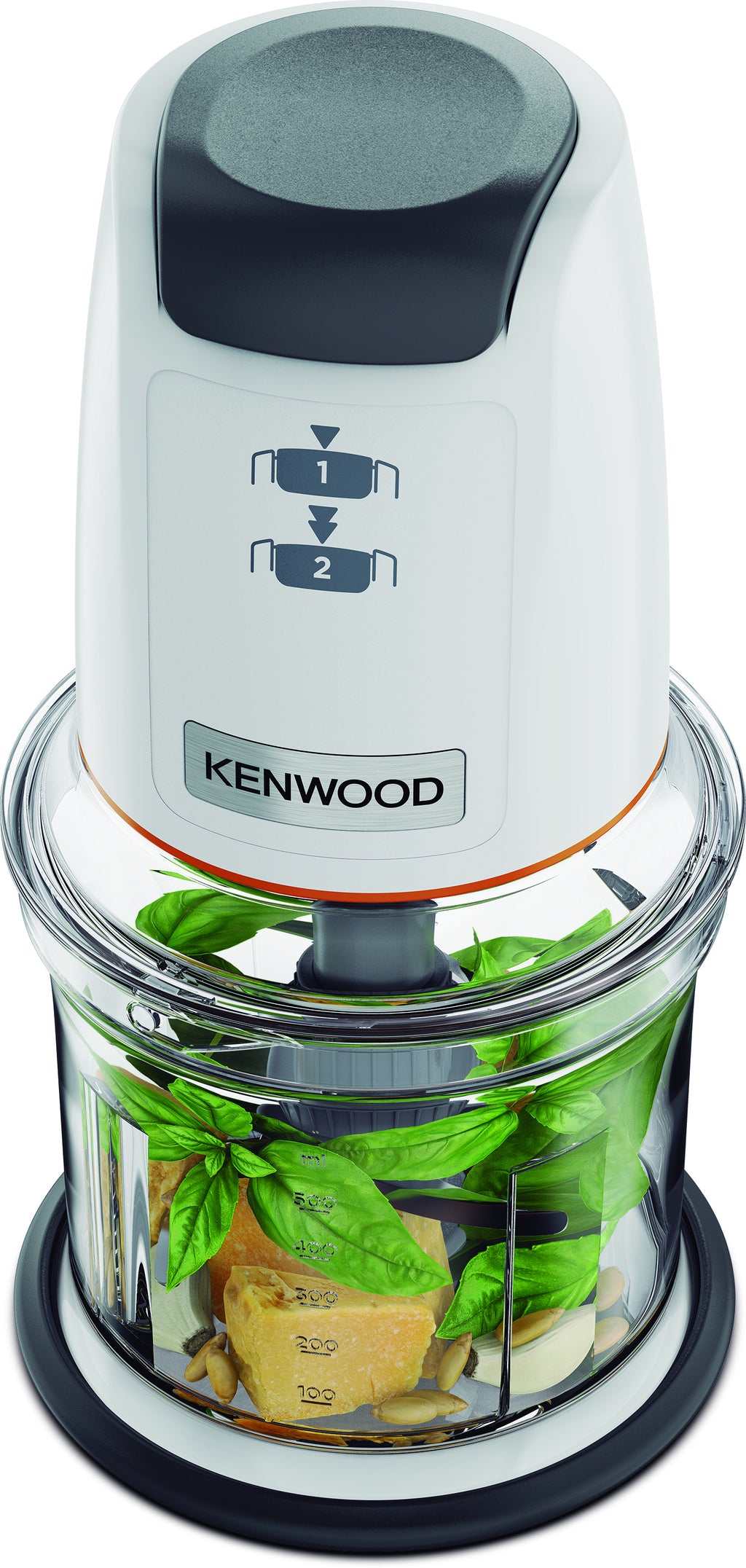 Kenwood CHP61.000WH Hachoir Électrique 0,5 L 500 W, Gris et Blanc