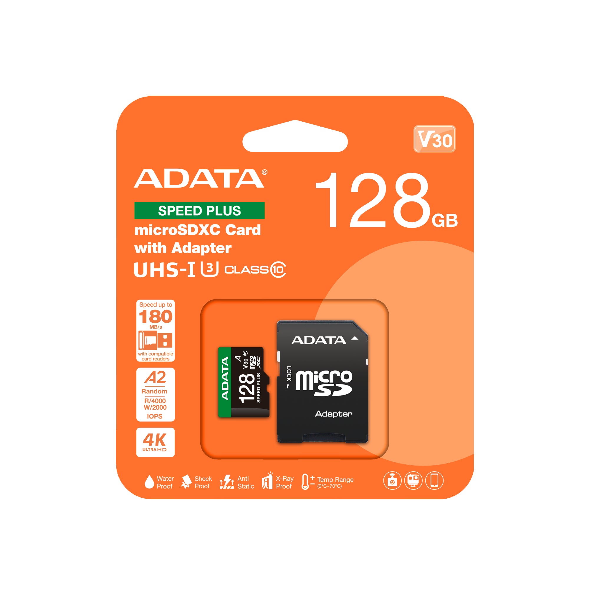 ADATA Speed Plus 128 Go MicroSDXC Classe 10