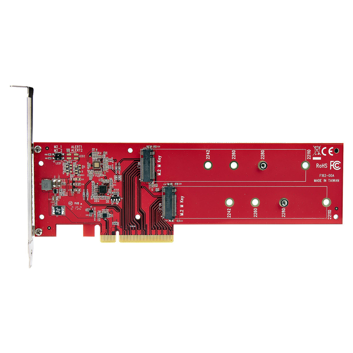 StarTech.com Adaptateur PCIe M.2 vers Double NVMe ou AHCI SSD, PCI Express 4.0, 7,8 Gbps, Bifurcation Requise