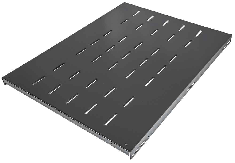 Intellinet Étagère fixe renforcée 19", 1U, profondeur 600 mm, charge max. 100 kg, noire, garantie trois ans
