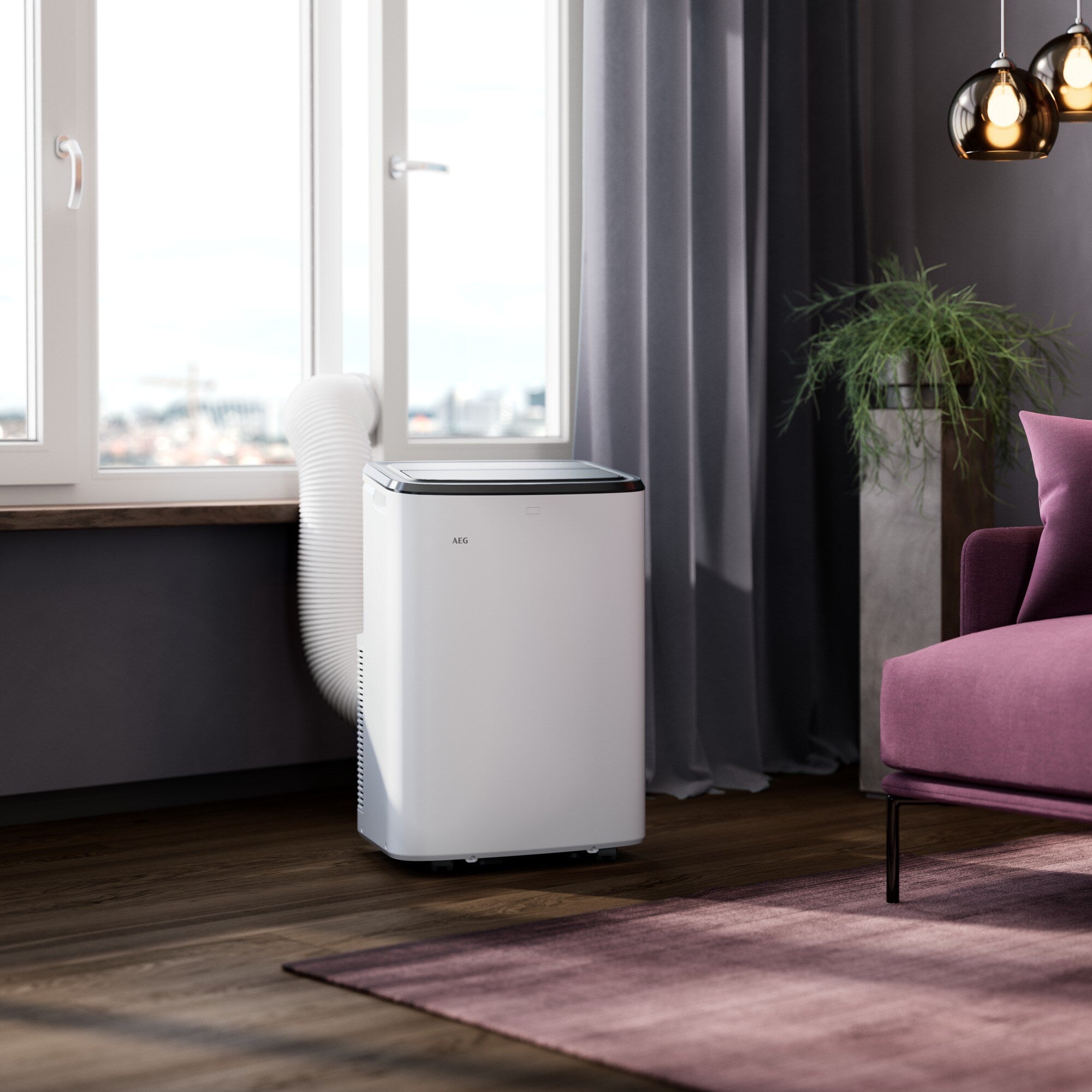 AEG AXP26U339CW Climatiseur portatif 64 dB Blanc