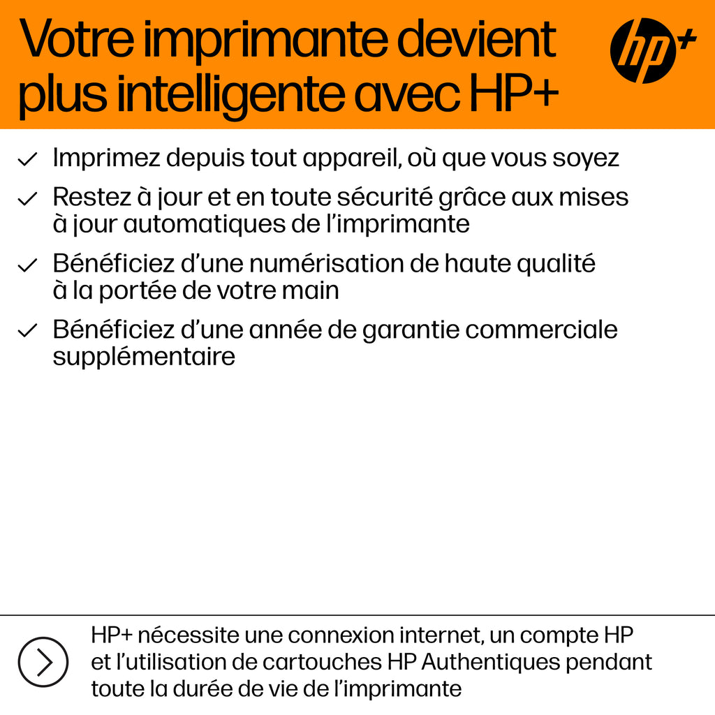 HP OfficeJet Pro 8125e Sans fil All-in-One Couleur Imprimante, Instant Ink; Impression recto-verso