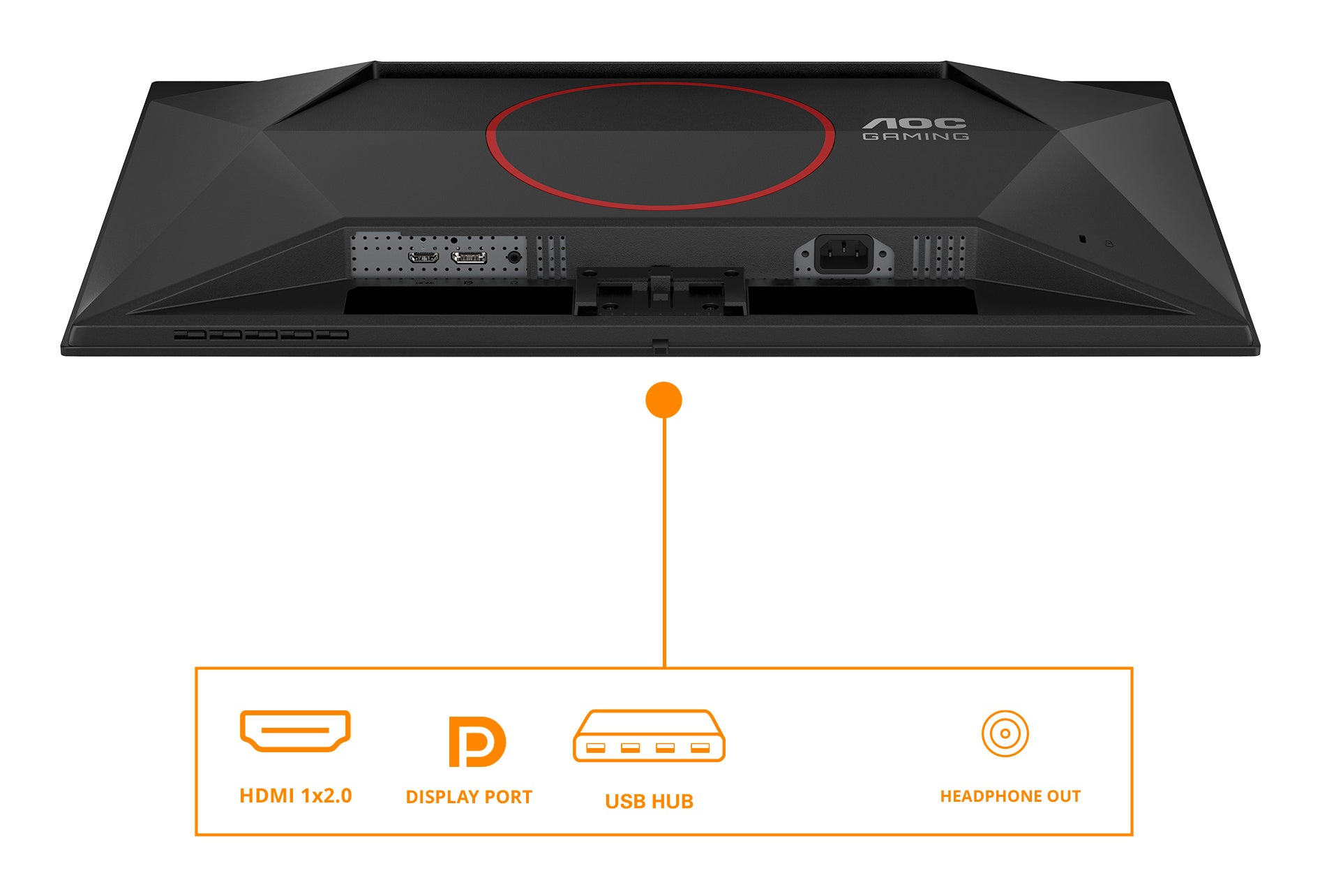 AOC G4 Q27G41ZDF écran plat de PC 67,3 cm (26.5") 2560 x 1440 pixels Quad HD QD-OLED Noir, Rouge
