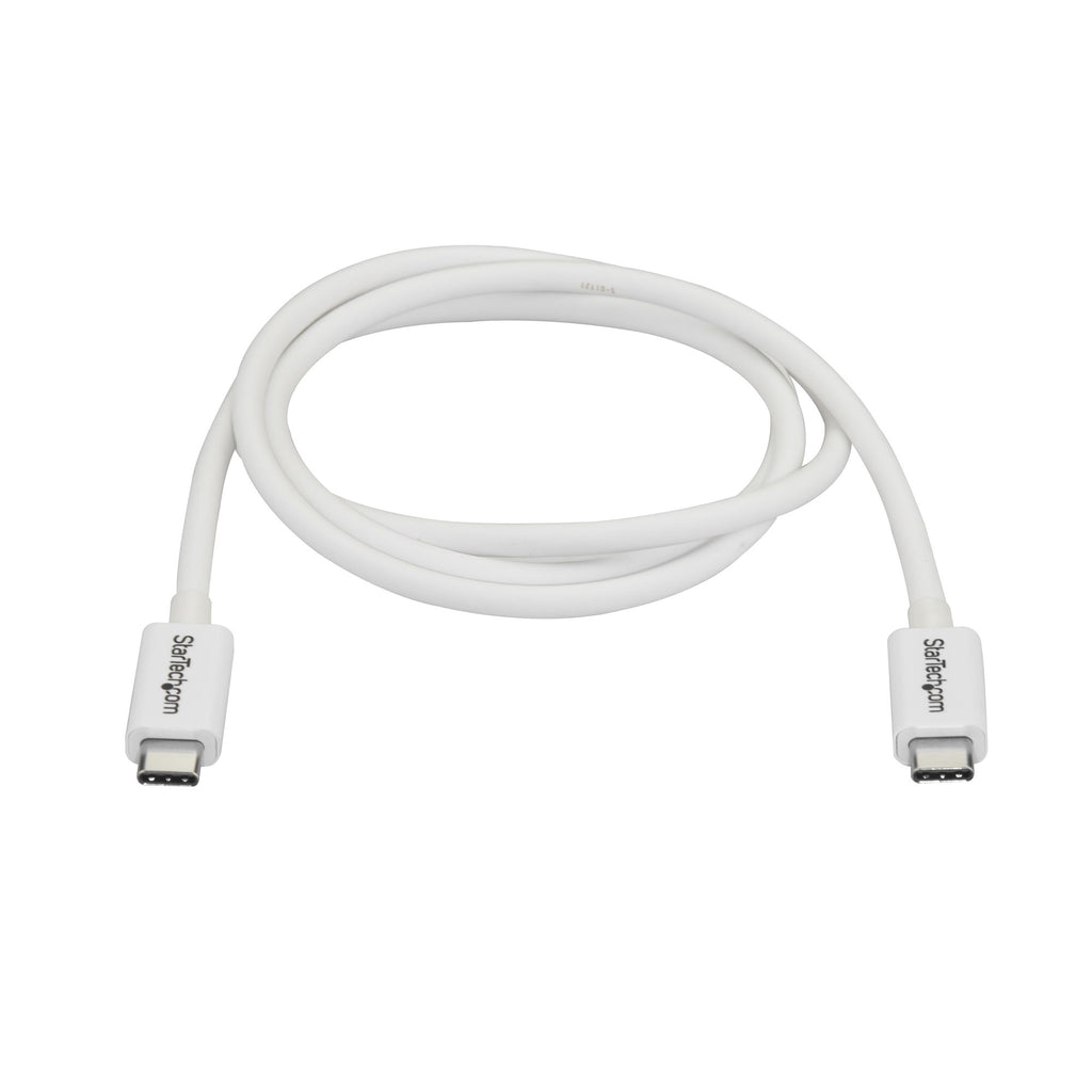 StarTech.com Câble Thunderbolt 3 1 m 20 Gb/s Blanc