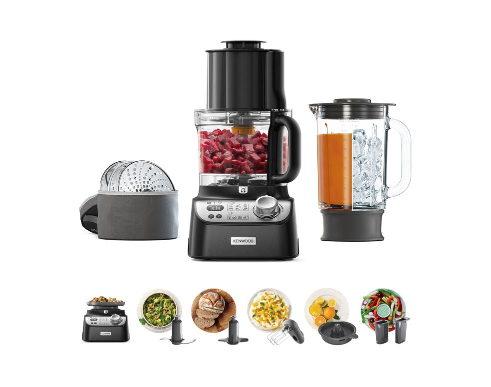 Kenwood FDM72.990BK robot de cuisine 1000 W 3 L Noir Balances intégrées