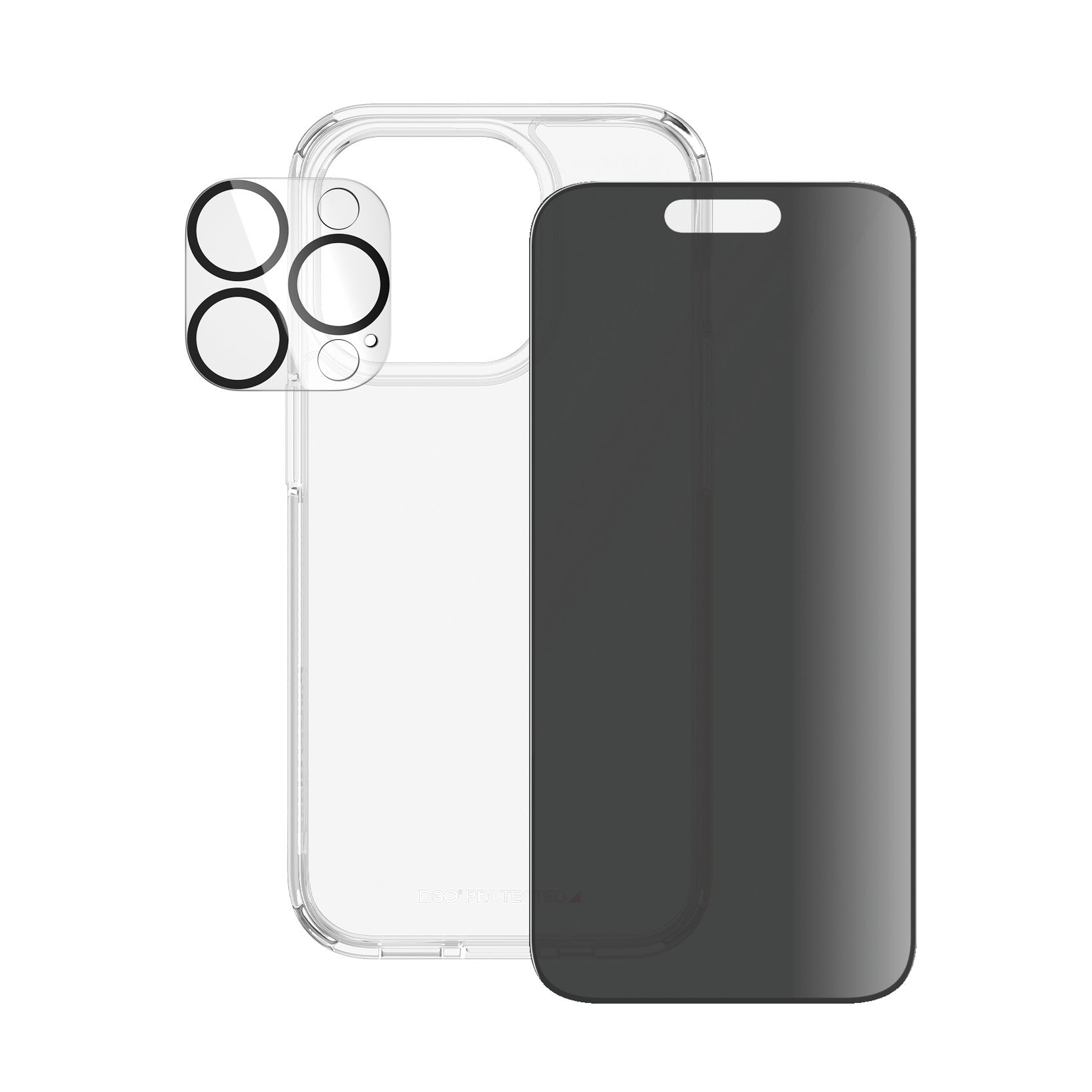 PanzerGlass ® 3-in-1 Privacy Bundle iPhone 15 Pro Protection d'écran transparent Apple 1 pièce(s)