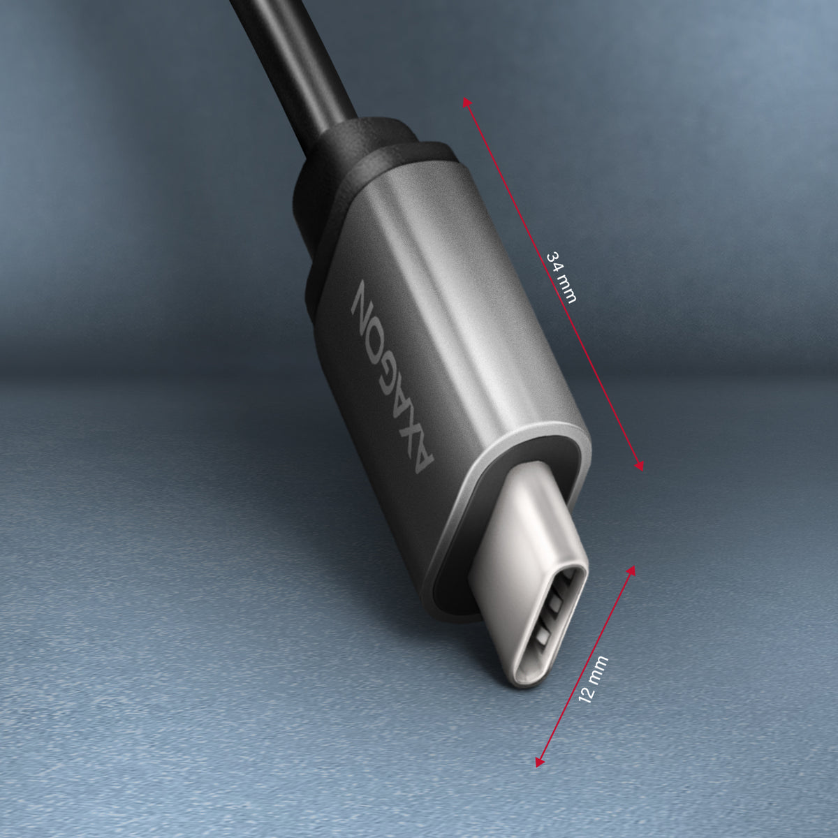 Axagon RUCM-AFAC changeur de genre de câble USB C USB A Gris