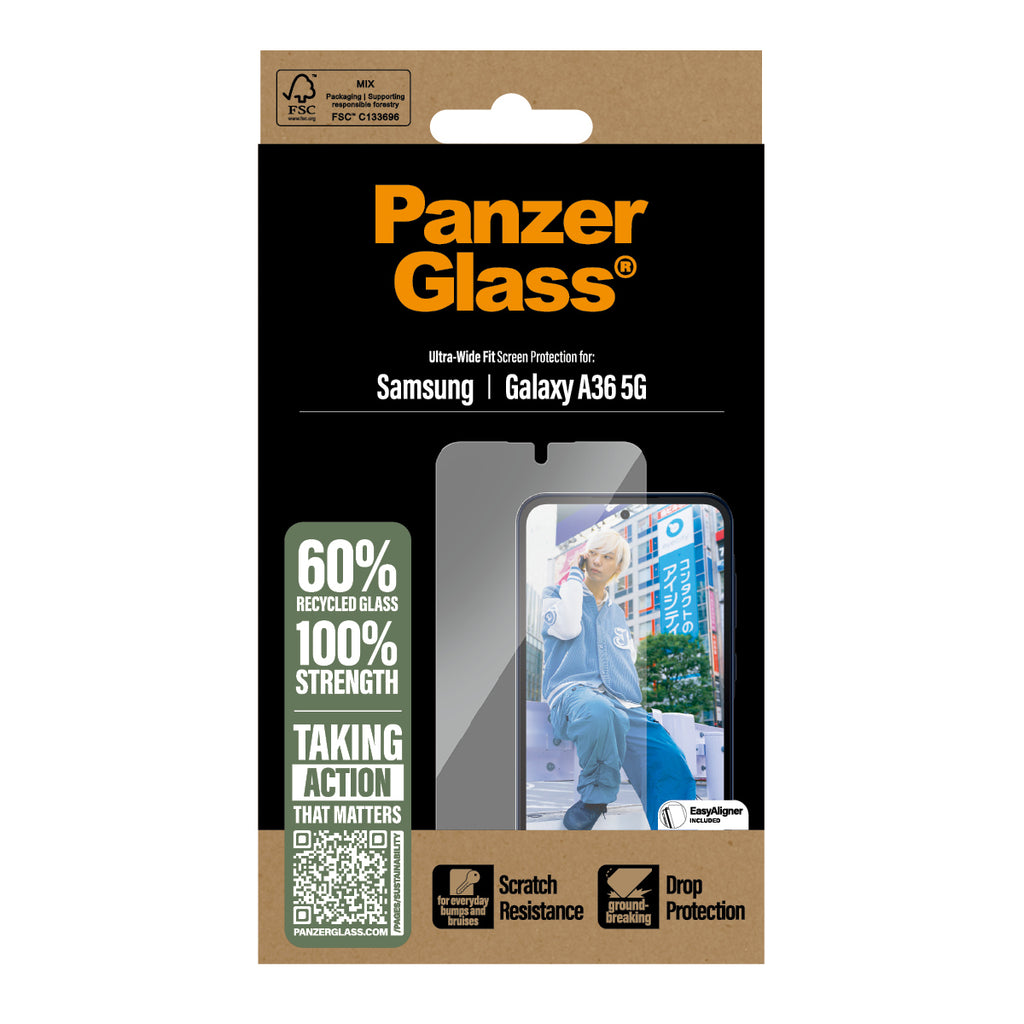 PanzerGlass PanzerGlass ® Screen Protector Samsung Galaxy A36 5G | Ultra-Wide Fit Protection d'écran transparent 1 pièce(s)