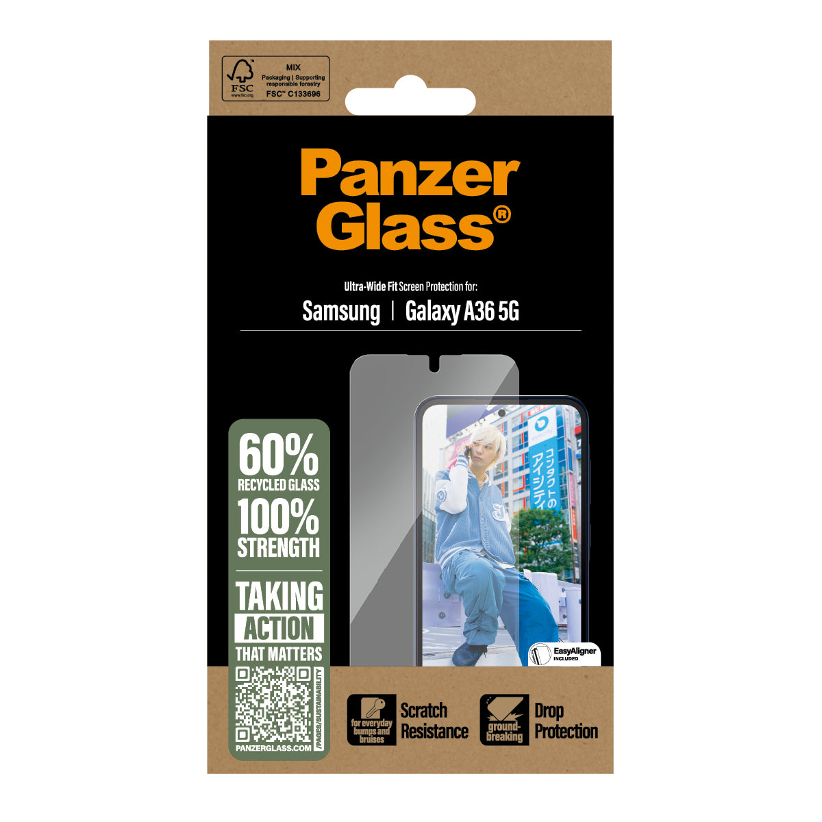 PanzerGlass PanzerGlass ® Screen Protector Samsung Galaxy A36 5G | Ultra-Wide Fit Protection d'écran transparent 1 pièce(s)