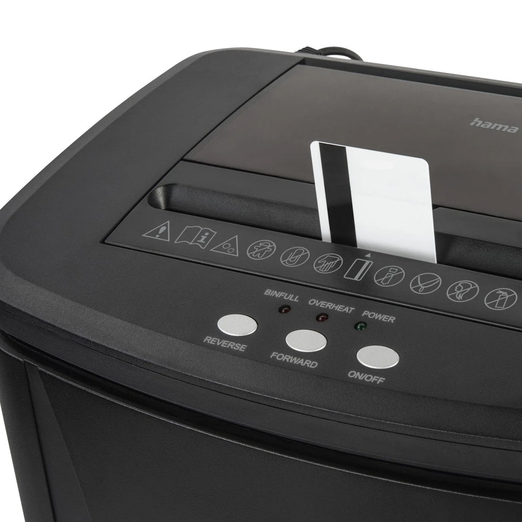Hama Safe Auto M1200 Destructeur de Papier Micro-broyage 22,5 cm Noir