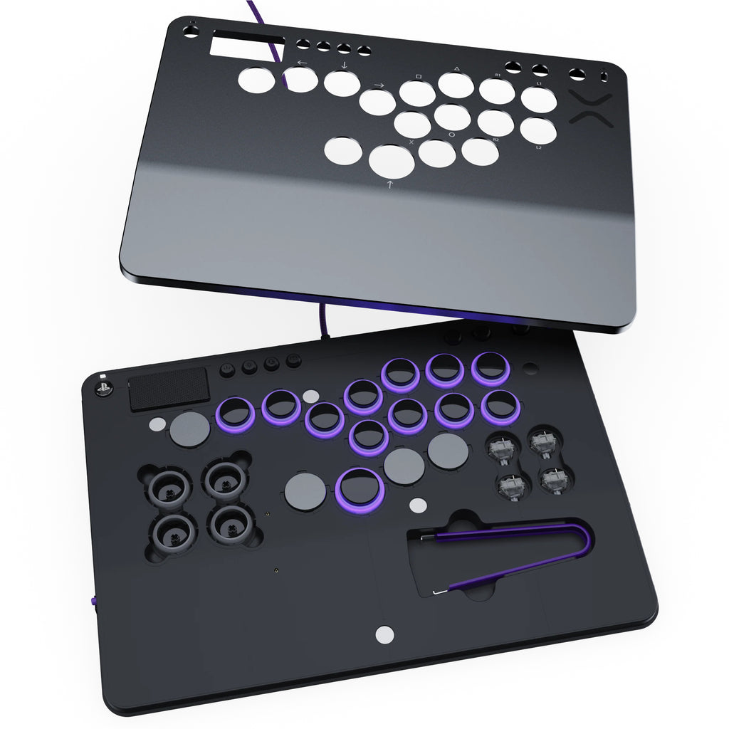 Turtle Beach Victrix Pro KO sans levier Fight stick Gris Édition. Sous licence officielle PS avec boutons Cherry MX Spee