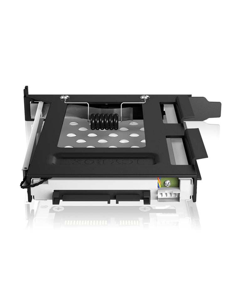 ICY BOX IB-2207StS 8,89 cm (3.5") Plateau de stockage de disques Noir