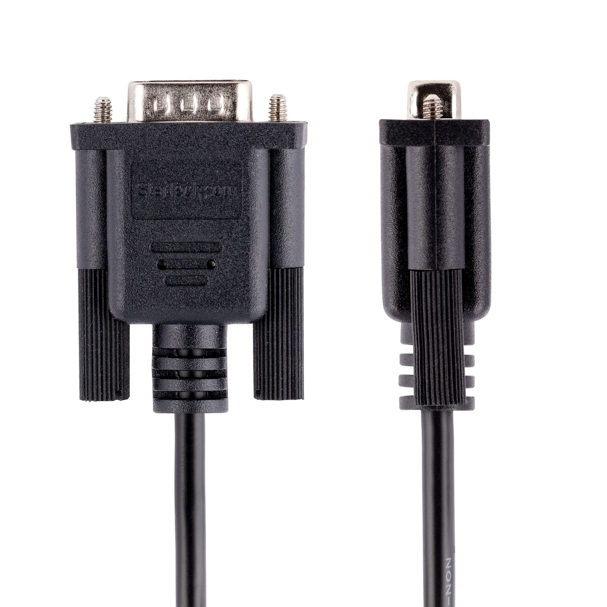 StarTech.com Câble Série RS232 Null Modem 3m DB9 Mâle Femelle, Blindage Al-Mylar, Noir
