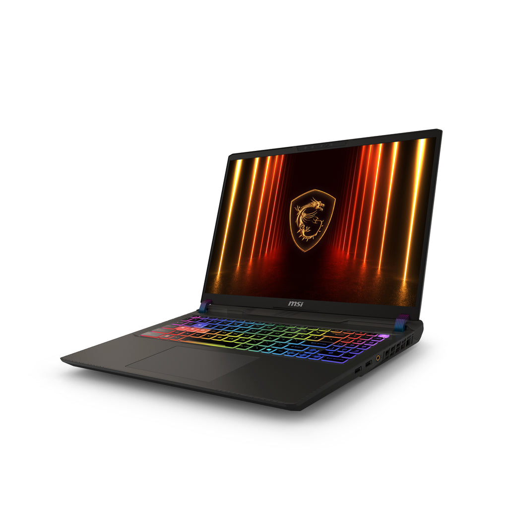 MSI Vector A16 HX A8WHG 004US AMD Ryzen™ 9 8940HX Ordinateur portable 40,6 cm (16") Quad HD+ 16 Go DDR5-SDRAM 1 To SSD NVIDIA GeForce RTX 5070 Ti Wi-Fi 6E (802.11ax) Windows 11 Home Gris