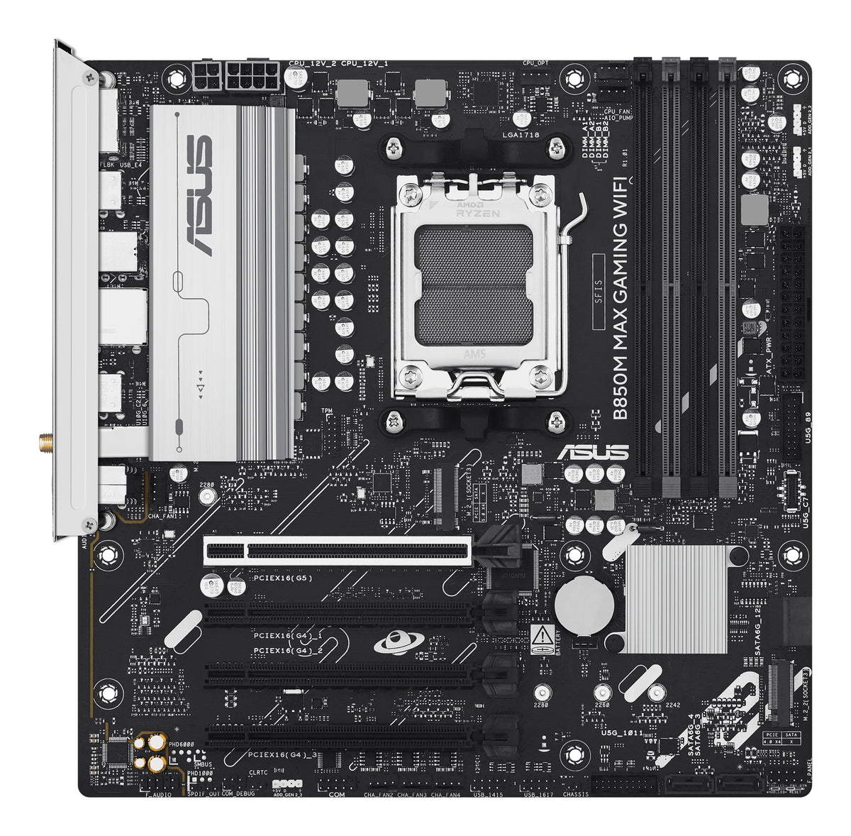 ASUS B850M MAX GAMING WIFI AMD B850 Emplacement AM5 micro ATX