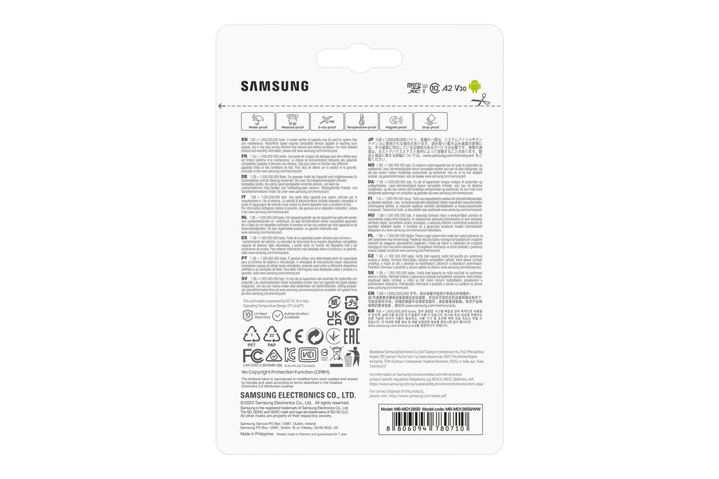 Samsung Samsung MB-MD128S 128 Go MicroSDXC UHS-I Classe 10