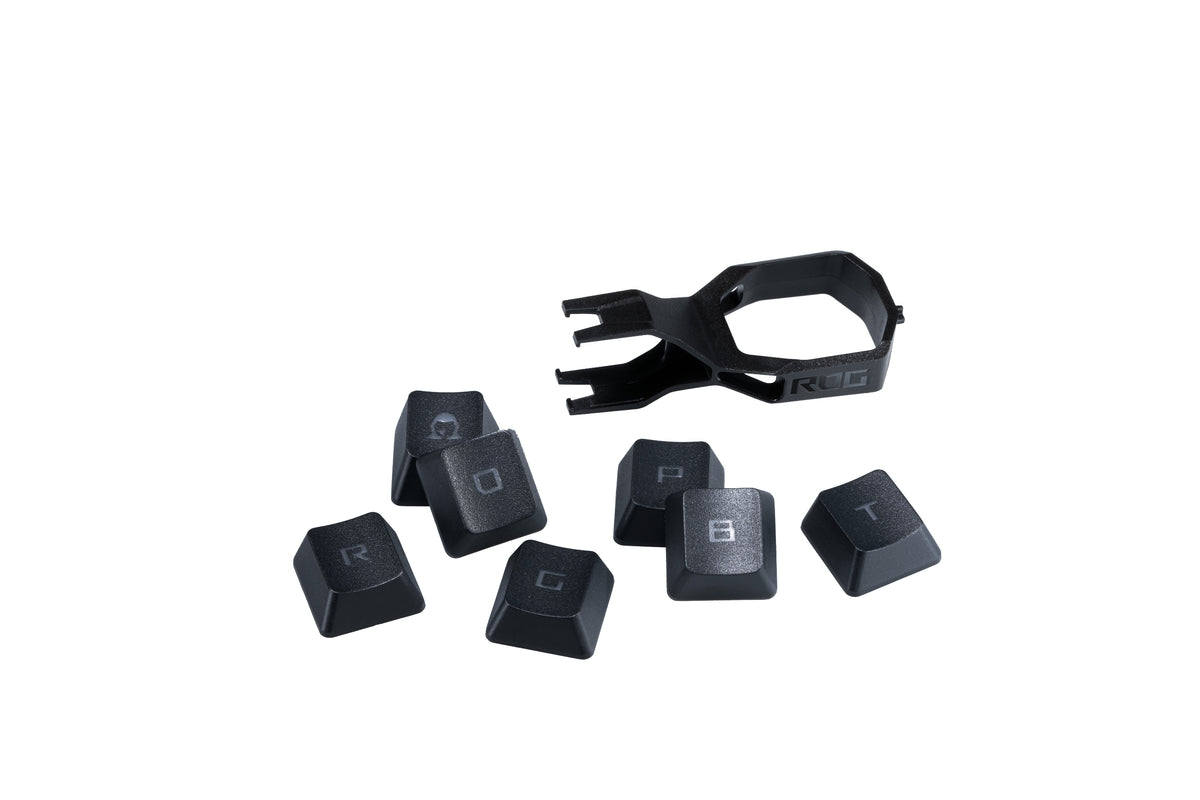 ASUS ROG RX PBT Keycap Set, Capuchons de Clavier Noir