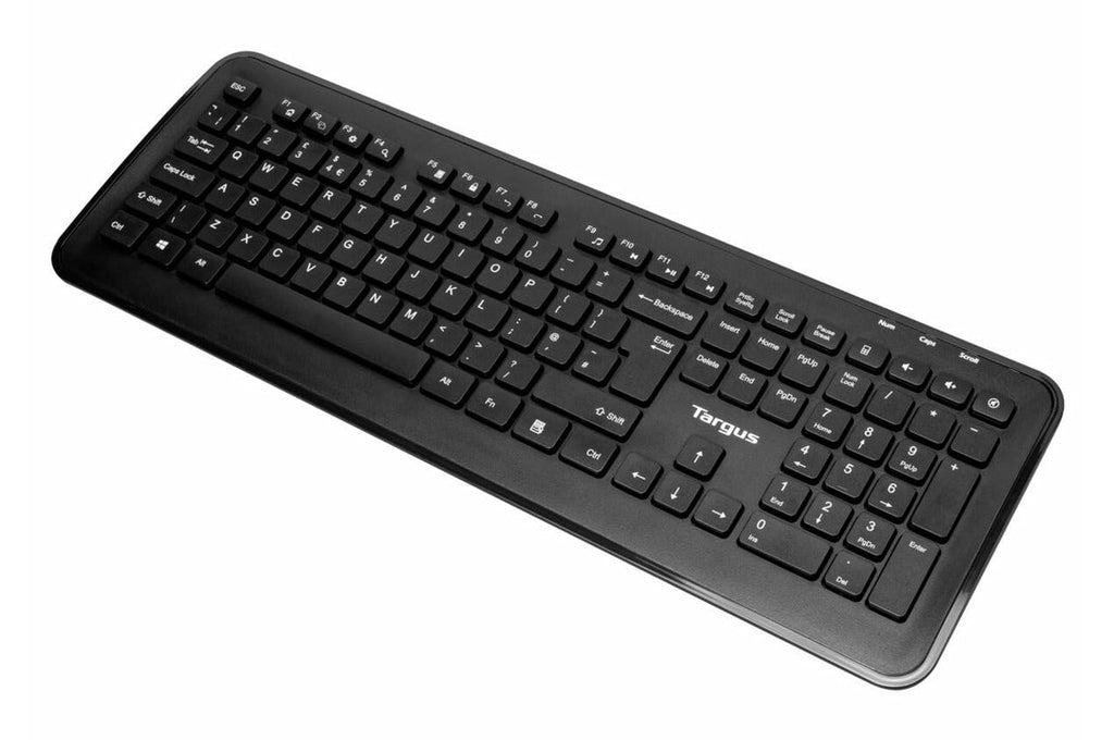 Targus AKM610NO Ensemble Clavier et Souris Sans Fil RF, Disposition QWERTY Nordique, Noir