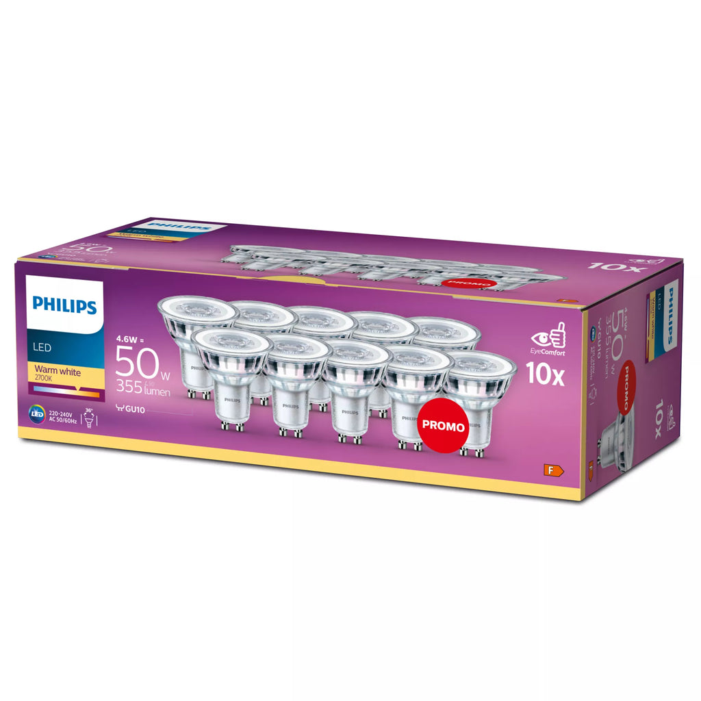 Philips Spot 50 W PAR16 GU10 x 10 - vue 2