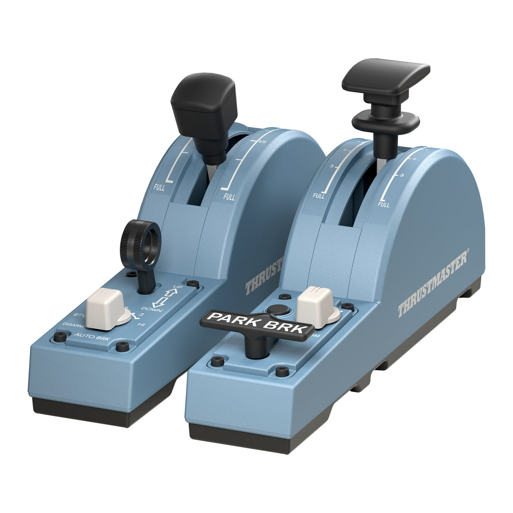 Thrustmaster TCA Quadrant Add-On Airbus Edition Bleu simulation de vol Analogique/Numérique PC