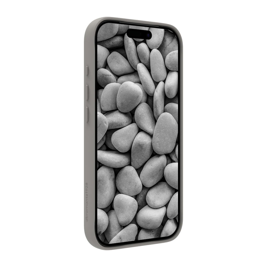 Coque de Protection Roskilde MS Kick ICON pour iPhone 17 Pro, Housse avec Support de Bureau, Gris