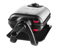Tefal WM756D moule à gauffres 2 gauffre(s) 1200 W Noir, Acier inoxydable
