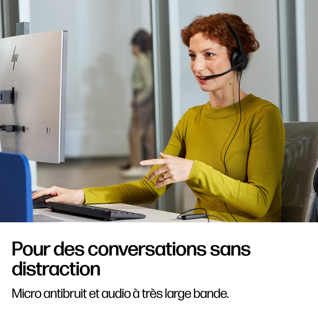 HP Poly Micro-casque filaire USB binaural Mission 425 Classic