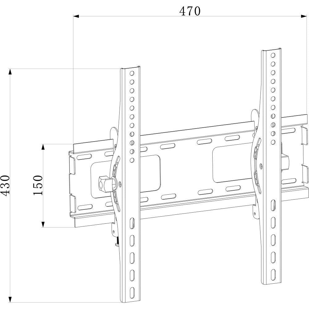 Support pour Téléviseur ICA-PLB 231M pour Écrans 55 pouces, Noir