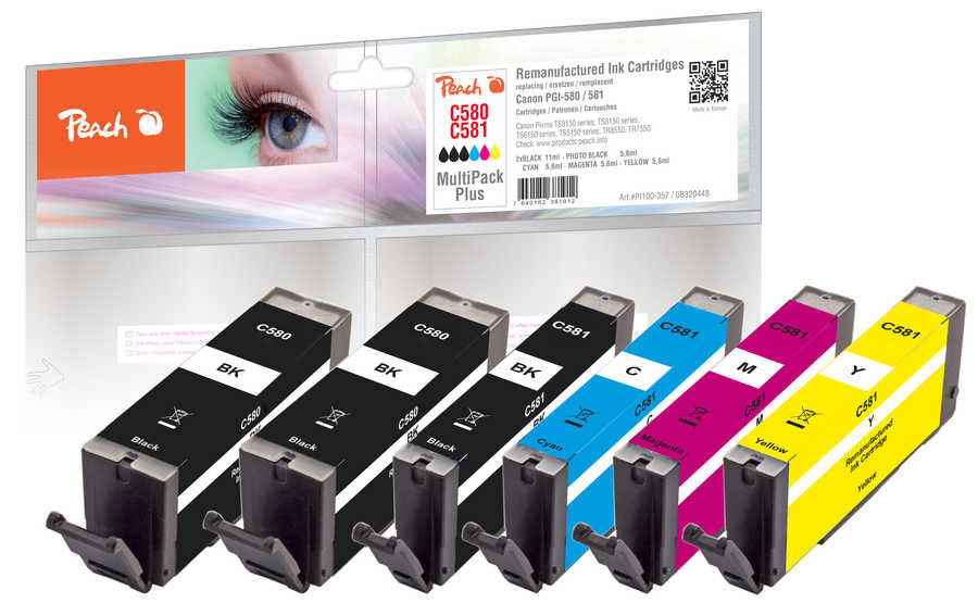 Cartouches d'Encre Compatibles Référence 320448, Pack de 6 Pièces
