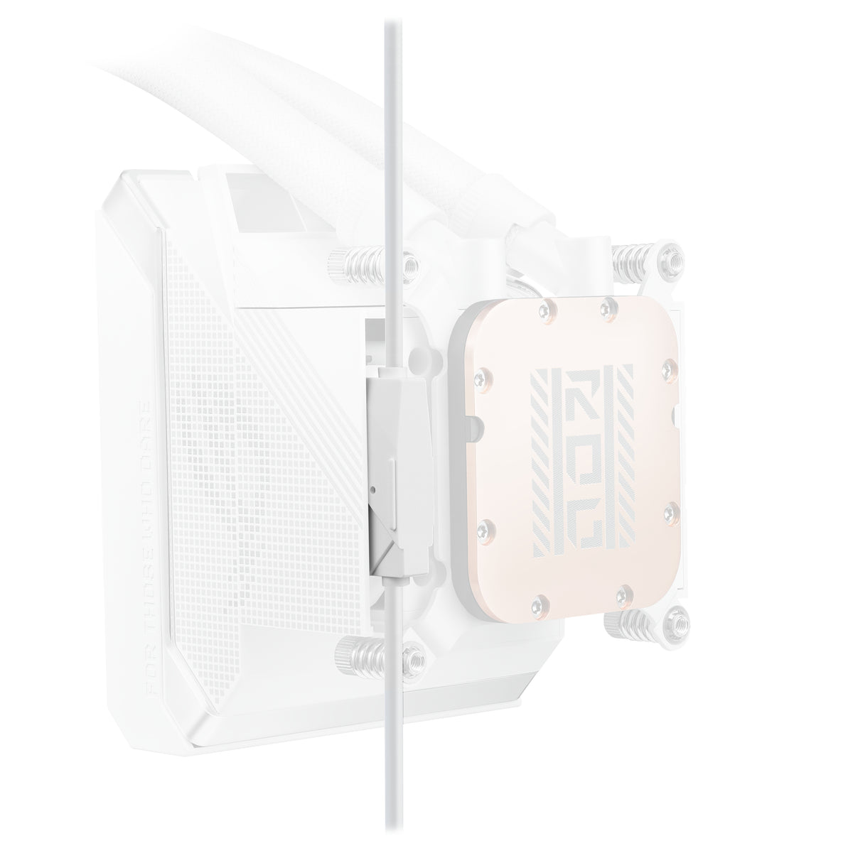 ASUS ROG STRIX SLC IV 360 ARGB LCD WHT Processeur Refroidisseur de liquide tout-en-un 12 cm Blanc 1 pièce(s)