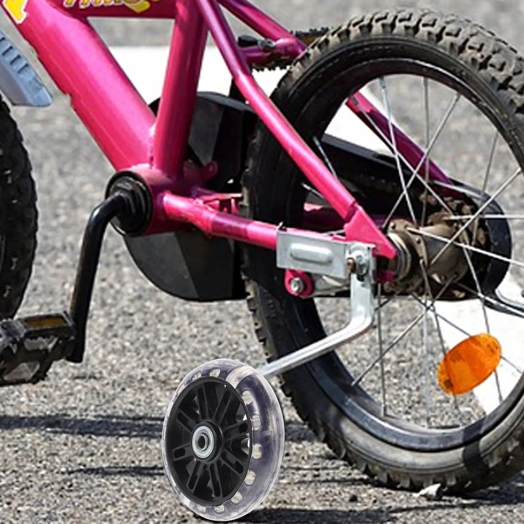 KÓŁKA PODPOROWE BOCZNE DO ROWERU 12-20" LED ŚWIECĄCE KOLOROWE UNIWERSALNE