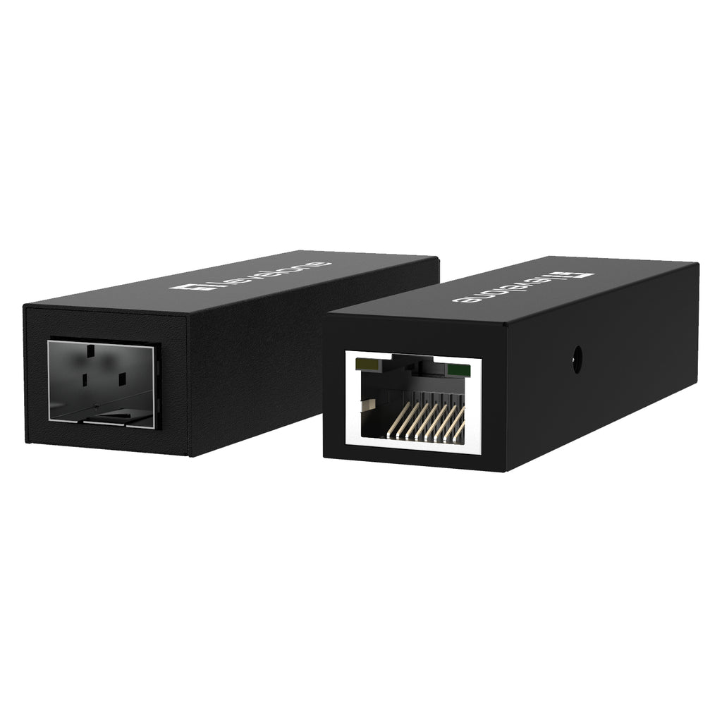 LevelOne GVT-1001 Convertisseur de Média Réseau 1000 Mbit/s, Jaune