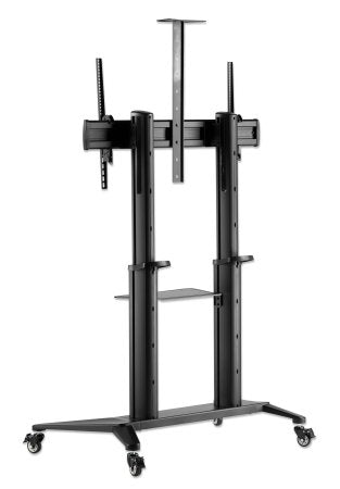 Manhattan Support TV sur Roulettes pour Écrans 70" à 120", VESA 200x200 à 1000x600 mm, Charge 140 kg, Hauteur Réglable 1