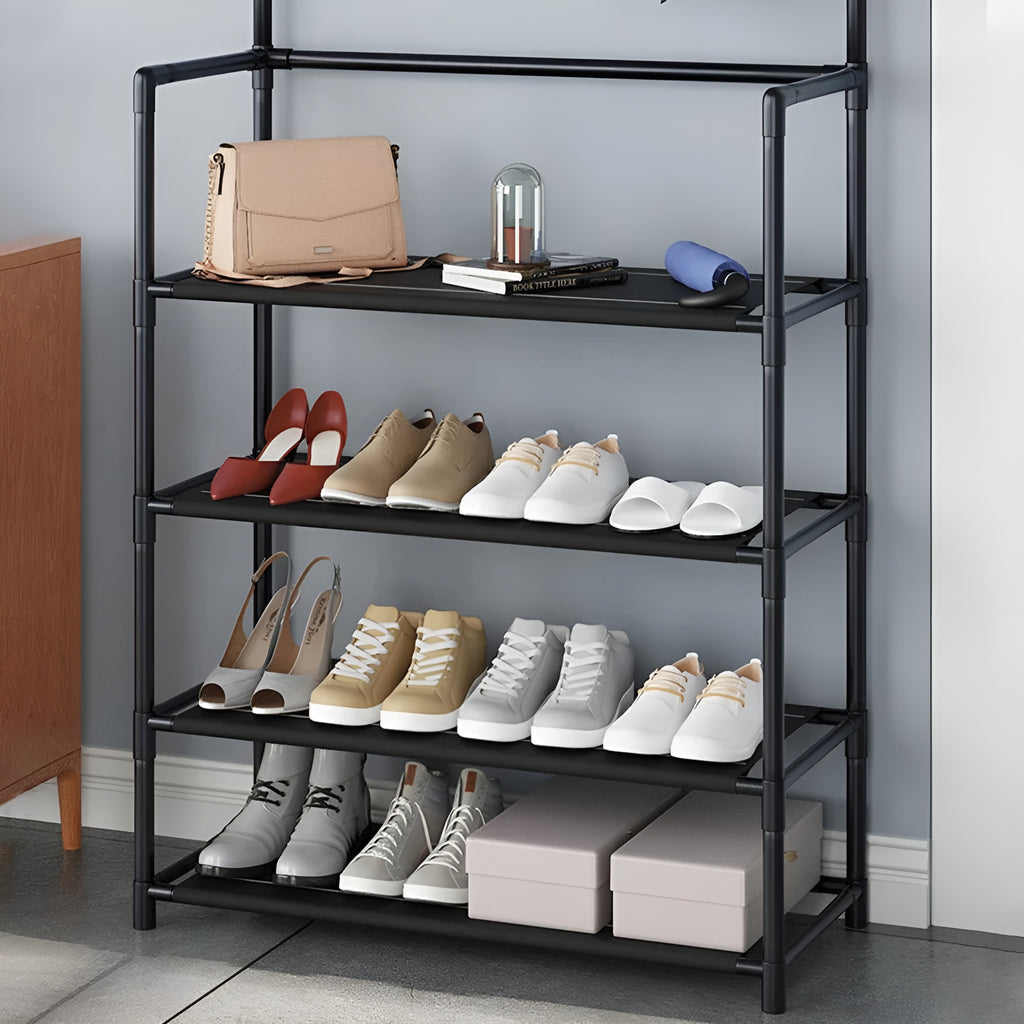 STOJAK WIESZAK METALOWY PÓŁKA NA UBRANIA BUTY LOFT GARDEROBA DO PRZEDPOKOJU